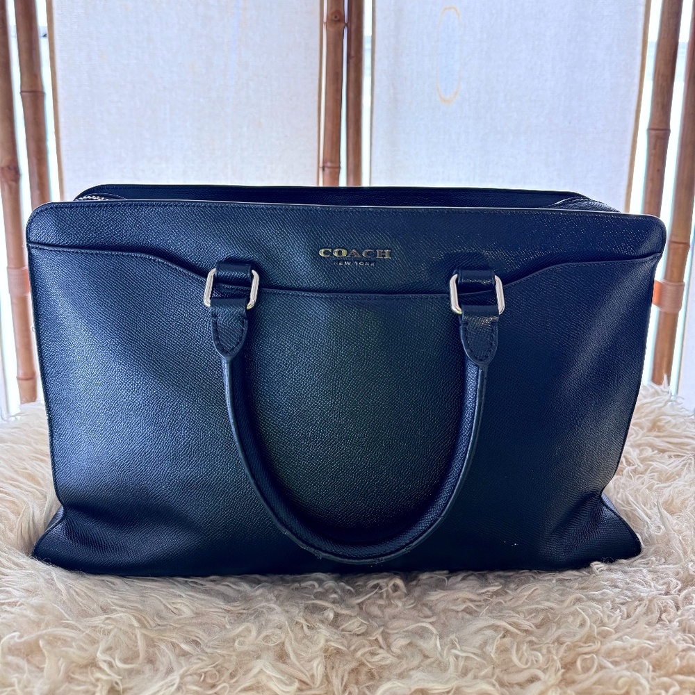 COACH Beckett Leather Structured Brief Case